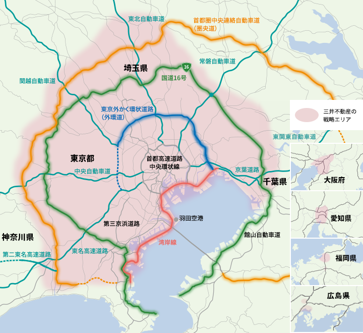 MFLPへの重点投資による物流施設適地への投資