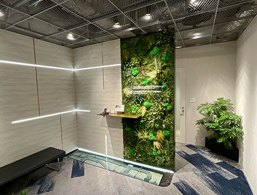 本社オフィスのエントランス